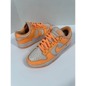 Nike Dunk Low Peach Cream DD1503-801 Women 8.5 Orange White Leather Sneakers